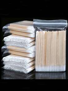 1000 Pcs Premium Micro Swabs - Gentle Nail, Makeup, Ears Cleaning, Cosmetic And Eyelash Extension Tools - Bulk Pack With Durable Wood Buds Tips