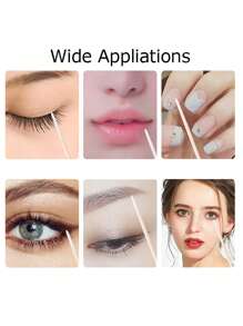 1000 Pcs Premium Micro Swabs - Gentle Nail, Makeup, Ears Cleaning, Cosmetic And Eyelash Extension Tools - Bulk Pack With Durable Wood Buds Tips