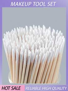 1000 Pcs Premium Micro Swabs - Gentle Nail, Makeup, Ears Cleaning, Cosmetic And Eyelash Extension Tools - Bulk Pack With Durable Wood Buds Tips