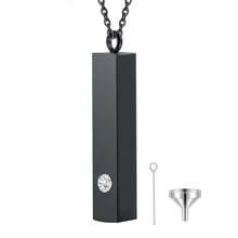 1件装骨灰盒项链，男女通用，火葬纪念首饰，不锈钢小巧纪念吊坠，可存放人类骨灰