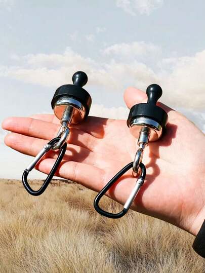 2pcs/1pc 帐篷带强磁挂钩，磁扣，户外挂钩灯座，露营配件