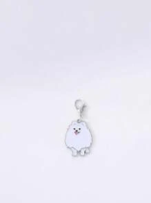 1pc Metal Mini Dachshunds Bulldogs Dog Charm For Jewelry Cute Animal Couple Lovely Keychain Car Keyring Bag Headphone Pendant Bracelet Necklace Char - Multicolor - View 8