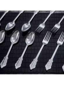 400 银色塑料餐具、银叉和勺子、一次性塑料餐具、银色塑料餐具、200 塑料叉子、200 塑料勺子非常适合派对、生日、婚礼、节日、派对、圣诞派对圣诞装饰圣诞装饰品圣诞礼物和万圣节派对万圣节装饰万圣节装饰品万圣节礼物 - 銀色 - 查看 7