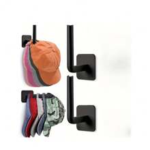 1/2/3/4pcs Multifunctional Adhesive Hook - Space Saving, No Drill, For Hanging Keys, Hats, Towels - Versatile Organizer For Home, Dorm, Bathroom, Bedroom