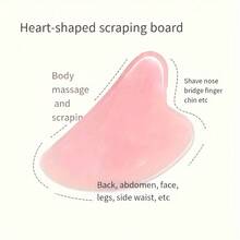 2pcs Facial Beauty Massage Tool Set, With Roller Massager And Scraping Plate, For Body And Back, Pink/White Optional - Multicolor - View 8