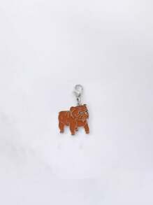 1pc Metal Mini Dachshunds Bulldogs Dog Charm For Jewelry Cute Animal Couple Lovely Keychain Car Keyring Bag Headphone Pendant Bracelet Necklace Char - Multicolor - View 30