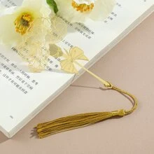 1PC Metal Bookmarks With Tassel, Beautiful Hollow Metal Brass Bookmark, Metal Leaf Flower Bookmarks, For Book Lovers, Writers, Readers, Teens, Men, Women, Adults, A Must-Have For Back-To-School Season - Gold - View 18