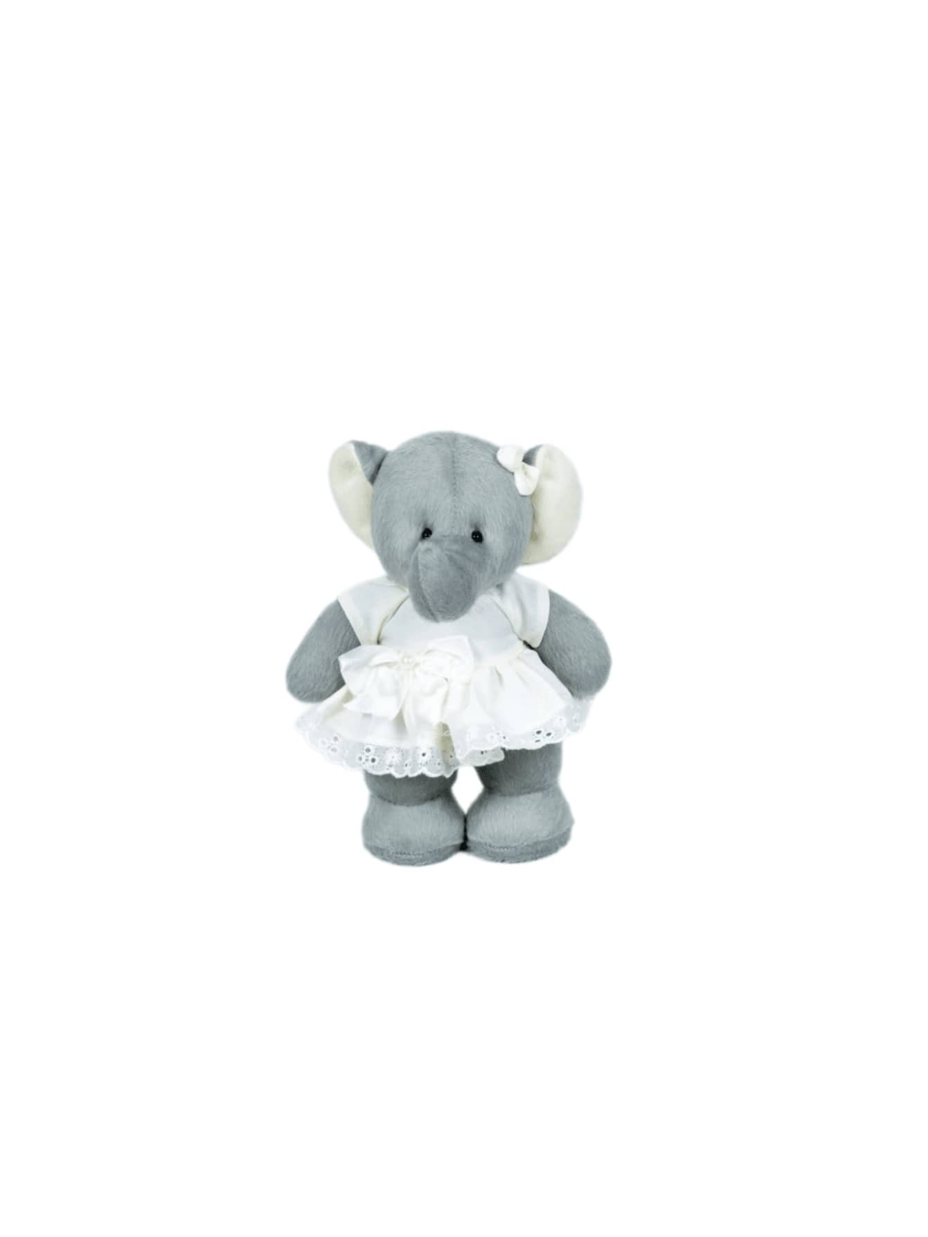 Teddy Bear Standing Upright Girl 20 Cm (Elephant) - Niches And Decorations - Rơm - Xem 1