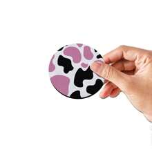 Milk Cow Car Coaster With Pink Spots - 彩色 - 查看 4
