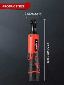 Yofidra Electric Wrench,Ratchet Wrench 60 Nm 90 Degree 3/8-Inch Cordless Right Angle 12V Power Tool For Car Repair Tools