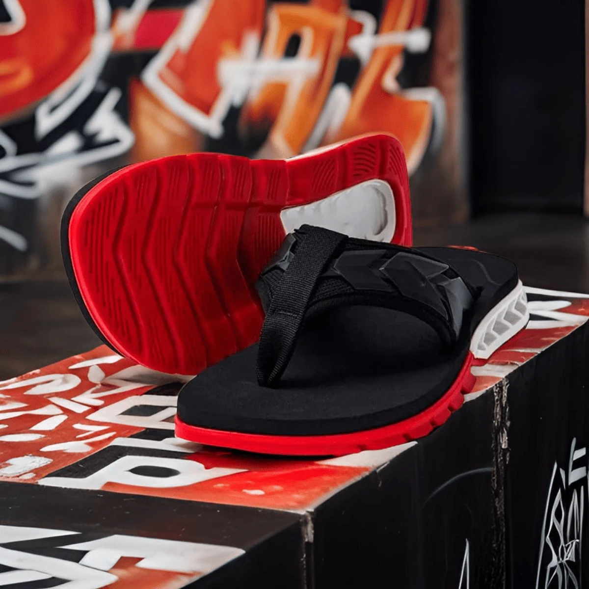 KN Rakk Men's And Women's Flip Flops Promotion - Ba màu - Xem 1