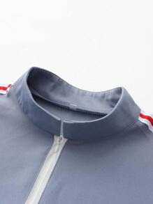 Islamic Men's Muslim Robe Spliced ​​Zipper Men's Casual Arabic Loose Casual Robe
