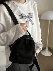 Mini Backpack Women, Small Fashionable Travel Lightweight Casual Daypack, Back To School, School Essential Stuff For Women, Girls & Students, Perfectly Matching With Backpack Accessories, School Supplies, School Backpack, School Bag, Backpack For School, Back To School Backpack, School Bookbag, Back To School Bags, Large Capacity, Waterproof, Portable, Classic Casual, Suitable For Teen Girls Women College Students, Perfect For Back To School, First Day Of School, Middle School, High School