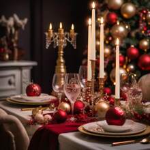 6/12PCS Flameless LED Candles Lights Flickering  Last 5 Days Longer Battery Operated LED Ivory Taper Candles, Unscented Flickering Candles With 10 Keys Remote Timing Warm White Light For Wedding Valentine's Day Halloween Thanksgiving Christmas Decorations - 白色 - 查看 11