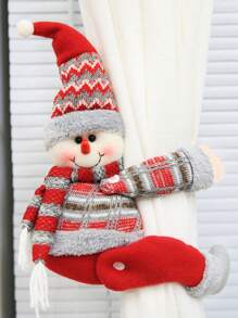 1 búp bê nhồi bông Giáng sinh - Ông già Noel, Người tuyết & Nai sừng tấm, Trang trí rèm cửa hoạt hình, Thích hợp để trang trí nhà cửa, Trang trí tiệc họp mặt tại nhà, Giáng sinh - Nhiều màu - Xem 10