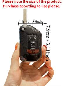 1pc TPU Car Key Fob Cover, Fit For Gladiator JT Sahara JLU JL Rubicon 2018 2019 Accessories - A - View 11