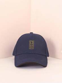 1pc Fashionable Unisex Baseball Cap Visor For Sun Protection, Couple Style Casual - Navy Blue - View 3