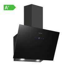 SNDOAS Dunstabzugshaube, 700 m³/h Starker Saugleistung, 9 Leistungsstufen, Dunstabzugshaube 60cm Umluft oder Abluftbetrieb, LED-Anzeige Touchscreen, Verzögerungs-Ausschaltfunktion, Schwarz [Energieklasse A+]