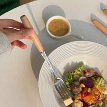 3pcs Stainless Steel Dessert Knife, Fork & Spoon Vintage Western Cutlery Set, Includes Steak Knife Fork Spoon And Pasta/Dessert Spoon Christmas Gift