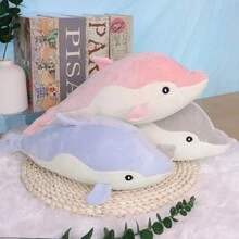 1 件 13.7/18.8 英寸柔软可爱毛绒海豚毛绒玩具娃娃、家居水族馆动物装饰、生日礼物 - 多色 - 查看 12