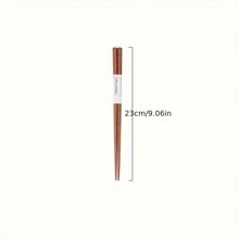 1/5/10双天然木筷子，高端防滑尖头实木筷子，传统中式餐具，家居礼品，节日筷子，可重复使用的厨房用具，木制筷子圣诞礼物，学校用品 - 彩色 - 查看 8