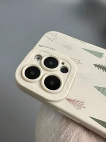 绿色 1 件圣诞树图案白色瞳孔手机壳适用于 Apple 智能手机 - 彩色 - 查看 4