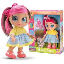 Brave Girls Kendall Doll Pink Hair With Pet Dog And Bottle - Bee Toys - 淺粉色 - 查看 1
