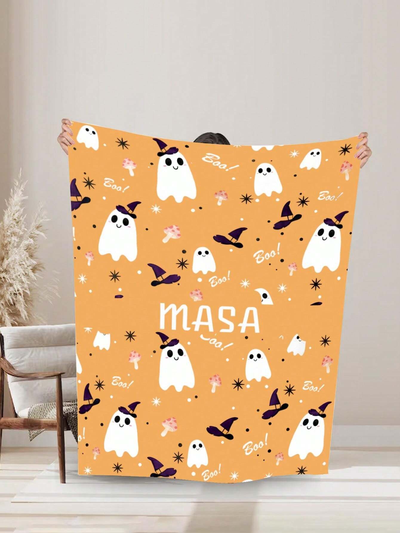 Halloween Citrouille Couverture Flanelle pour Enfants, Couverture de