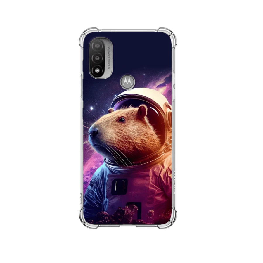 TPU Moto Case, Edge Protection. Capybara, CapyBara - Desenho 08 - View 1