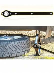 Effortless Car Jack Wrench, Long Handle Scissor Car Jack Wrench With 360° Reversible Design, For Motorcycle, SUV And Other Vehicles Garage Tire Wrench