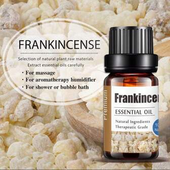 KANHO 乳香芳香疗法精油 10ml 0.33fl.Oz 天然成分 精选天然植物原料 适合所有皮肤类型 添加香味 用于按摩和扩散器 加湿器和淋浴和泡泡浴 朋友礼物 1瓶 KH-002