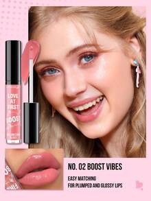 Misslyn 2 thỏi son bóng làm đầy môi Love At First Boost. Son bóng làm đầy môi Love At First Boost, son tint dưỡng ẩm, son bóng ngọt ngào lâu trôi, lý tưởng cho trang điểm phong cách Y2K, tiệc tùng, bãi biển, du lịch, kỳ nghỉ, cắm trại, hoạt động ngoài trời, quà tặng, cô gái thời trang hoa hồng, mỹ phẩm năm mới, nhập vai, du lịch tốt nhất, lễ hội, đầy màu sắc, trường học, không khí quyến rũ, Tết Nguyên Đán, quà tặng ngày Valentine, thuần chay, không thử nghiệm trên động vật. - 02+16 - Xem 4