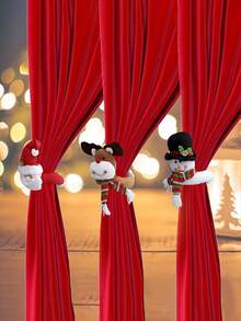 1 đồ trang trí Giáng sinh, Móc rèm sáng tạo, Ông già Noel hoạt hình, Người tuyết, Tuần lộc, Trang trí rèm cửa, Khóa rèm cửa, Trang trí bối cảnh, Trang trí tiệc ngày lễ, Trang trí phòng, Trang trí nhà cửa, Trang trí hành lang, Trang trí cửa sổ, Trang trí văn phòng, Trang trí Giáng sinh., Giáng sinh - Nhiều màu - Xem 2