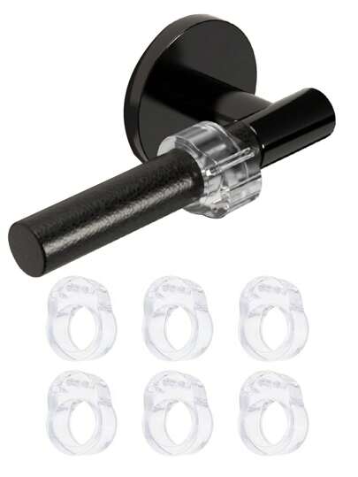 2/4/6Pcs Door Stoppers Bumper Guard Clear Silicone Door Handle Door Anti- Collision Ring Door Stopper Wall Protector Knob Wall Shield For Bedroom Bathroom Car Door Bumpers Door Stop