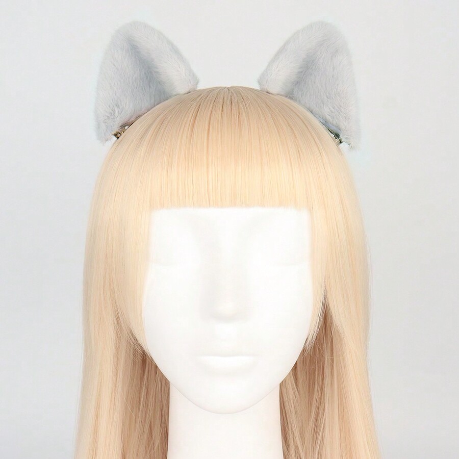 14pcs Fun Handmade Plush Cute Cat Ear Hair Clips, Christmas Gifts