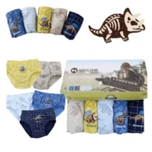 paquete de 5 calzones ropa para niños con diferentes dibujos, ropa interior cómoda algodón, diseño divertido para niñas y niños diarios - Multicolor - Ver 3