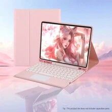 Custodia con tastiera touchpad compatibile con iPad, tastiera Bluetooth magnetica staccabile con portapenna S integrato, custodia con tastiera senza fili sottile e staccabile (rosa), funzione Sospensione/Riattivazione automatica, compatibile con iPad 1 2 3 4 5 6 7 8 9, iPad 10, iPad Pro 11, iPad Air 4, iPad Air 5