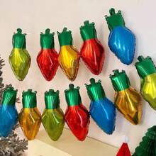 8pcs/20pcs Set Of Ins Christmas Light Bulbs, Balloons, Shopping Malls, Bar Windows, Birthday Party Decorations, Decorations, Photography Props
