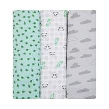 Chăn nỉ Composê 100% Cotton 80X50CM cho bé gái bé trai - Bộ 3 sản phẩm - màu xanh lá - Xem 1