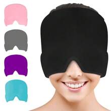 Ice Pack Gel Cooling Relief Migraine Headache Hot/Cold - 黑色+雙色 - 查看 2