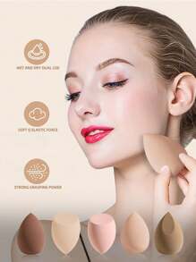 5pcs/10pcs/15pcs/25pcs/30pcs/40pcs/50pcs/Pack Makeup Sponges, Multicolor Makeup Sponge For Foundation Blending, Liquid/Cream/Powder Seamless Smooth Beauty Sponge, Latex-Free Hypoallergenic Dual Use Foundation Puff, Suitable For All Skin Types,Makeup,Cheap,Room Decor,Vanity,Travel,Bedroom,Makeup Accessories,Puff,Makeup Blender,Powder Puff,Makeup Sponge