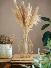 1 Pezzo Vaso in metallo lavorato a mano - Forma geometrica sferica traforata minimalista moderna, centrotavola in stile artigianale per composizioni floreali, decorazione per matrimoni/casa/ufficio, stile rustico di fattoria adatto per tutte le stagioni