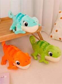 Halloween Realistic Color-Changing Chameleon Plush Doll Stuffed Doll, Birthday Gift For Girlfriend, Boyfriend, Friends, Home Decor Cushion, Soft Comfortable Material, Creative Halloween, Chameleon, Pascal, Halloween, Chameleon, Pascal, Chameleon, Pascal, Rapunzel - Multicolor - View 7