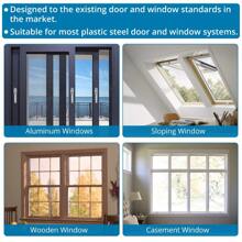 4Pcs Aluminum Window Handle Universal Espag Key Locking For Double Glazing  All Common Windows And Balcony Doors Gray Aluminum Alloy - 1 - View 5