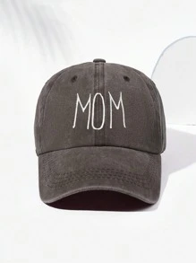 1 buc șapcă de baseball spălată "MAM+DAD" brodata, pălărie de soare de golf, reglabilă, respirabilă, pentru bărbați și femei, pălărie la modă cu parasolar cu bor curbat, cuplu stil Y2K - broderie - Vizualizare 9
