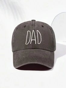 1 buc șapcă de baseball spălată "MAM+DAD" brodata, pălărie de soare de golf, reglabilă, respirabilă, pentru bărbați și femei, pălărie la modă cu parasolar cu bor curbat, cuplu stil Y2K - broderie - Vizualizare 8