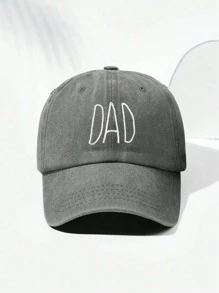 1 buc șapcă de baseball spălată "MAM+DAD" brodata, pălărie de soare de golf, reglabilă, respirabilă, pentru bărbați și femei, pălărie la modă cu parasolar cu bor curbat, cuplu stil Y2K - broderie - Vizualizare 6