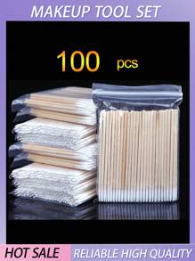 1000 Pcs Premium Micro Swabs - Gentle Nail, Makeup, Ears Cleaning, Cosmetic And Eyelash Extension Tools - Bulk Pack With Durable Wood Buds Tips