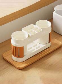 1 件套浴室牙刷和牙膏架收纳盒套装，现代风格家居浴室装饰秋季装饰返校 - 彩色 - 查看 15