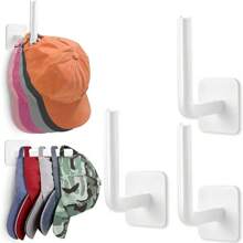 1/2/3/4pcs Multifunctional Adhesive Hook - Space Saving, No Drill, For Hanging Keys, Hats, Towels - Versatile Organizer For Home, Dorm, Bathroom, Bedroom